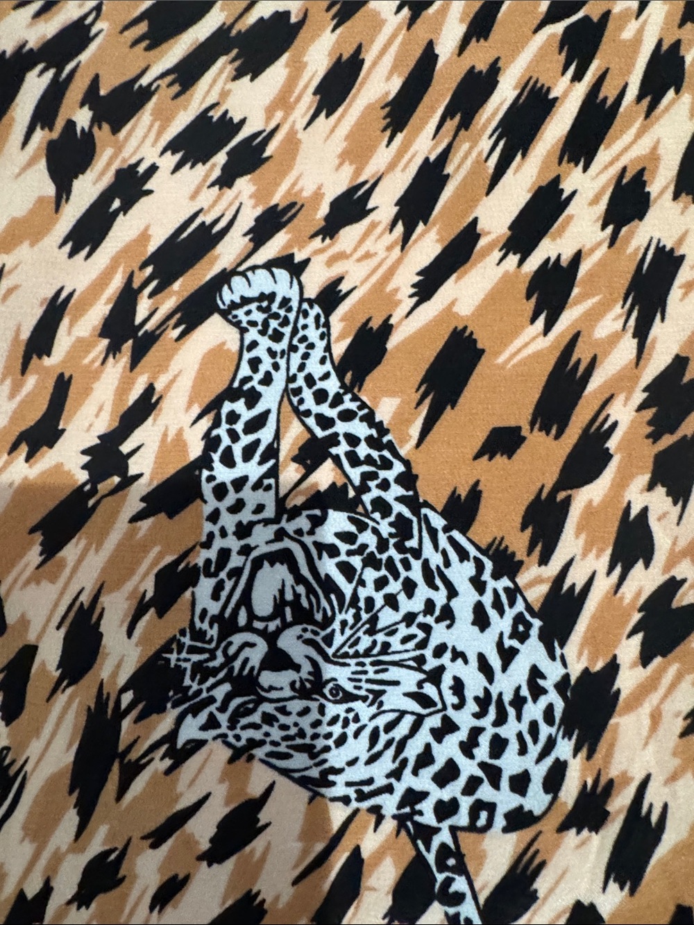 L'AGENCE Leopard-Print Silk Cami in Tan and Black - Picture 3 of 3